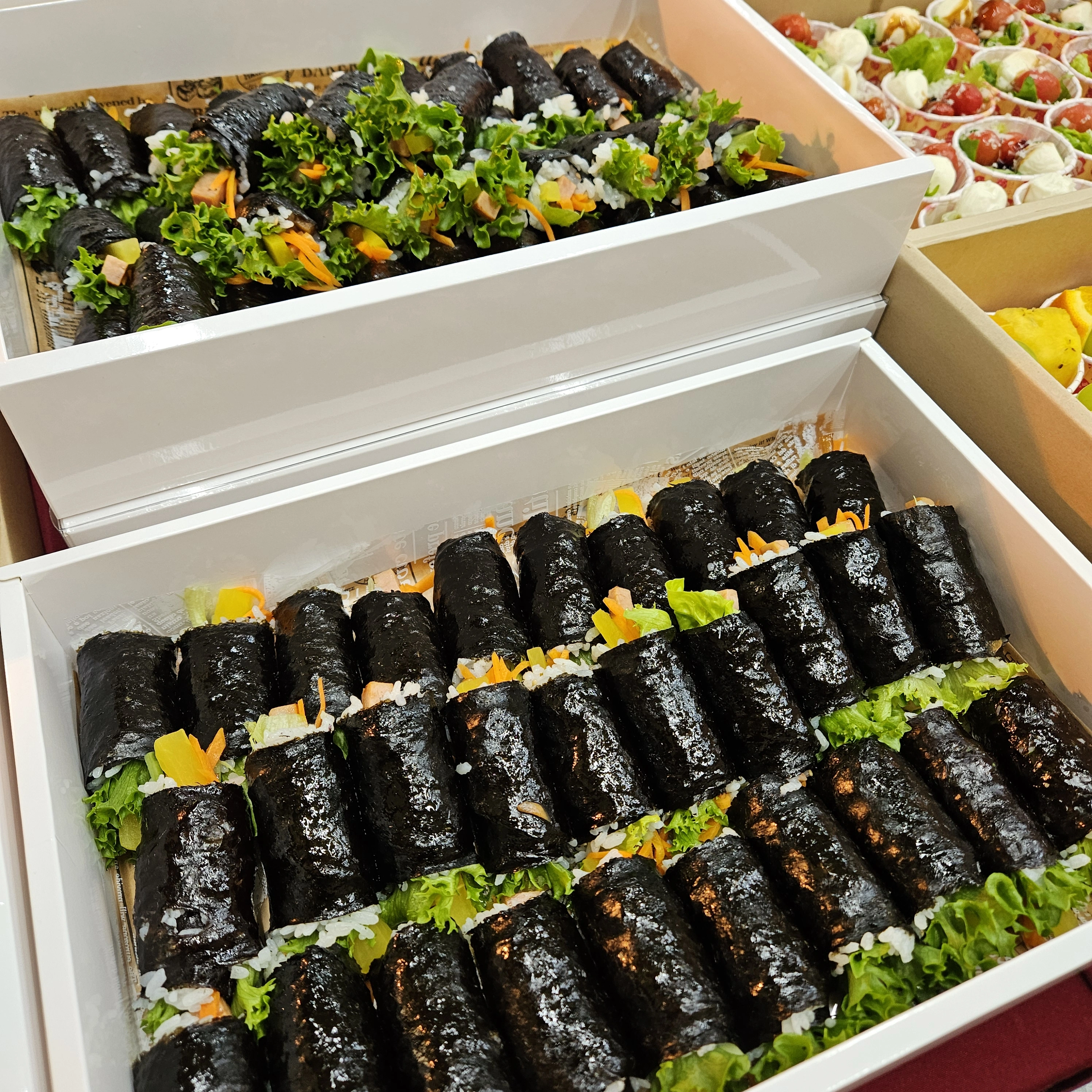 광화문 세미나 도시락 배달 — 김밥·롤 케이터링 구성