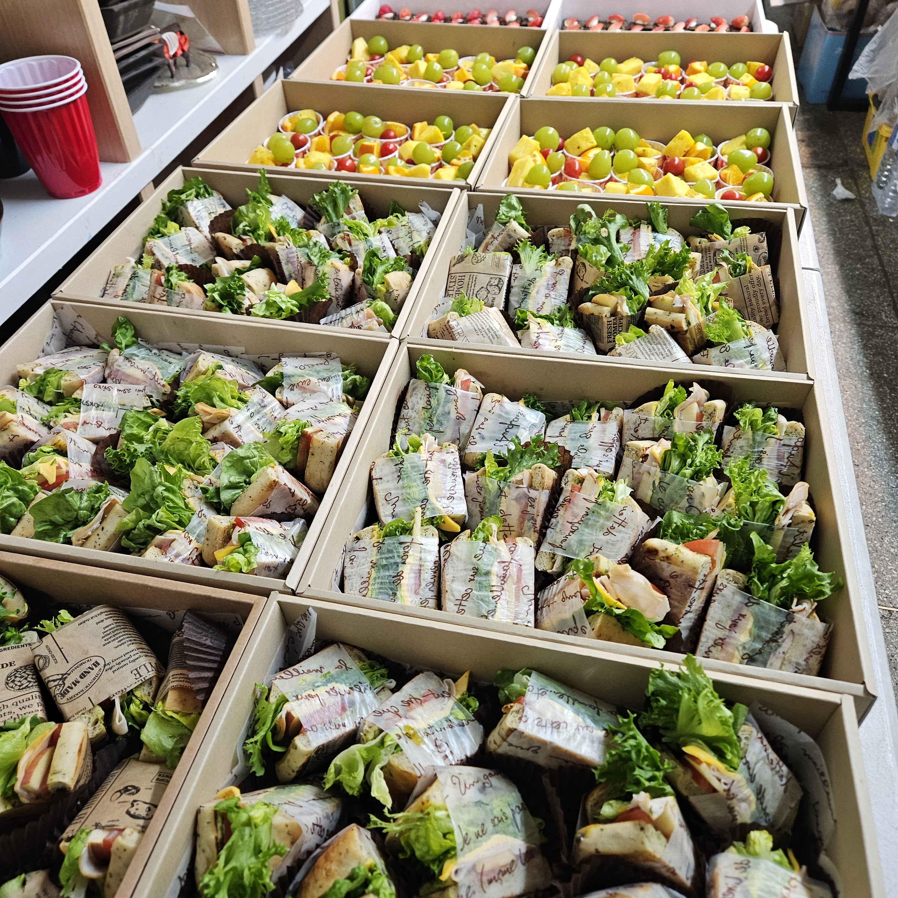 강남 기업 세미나 케이터링 샌드위치·도시락 구성
